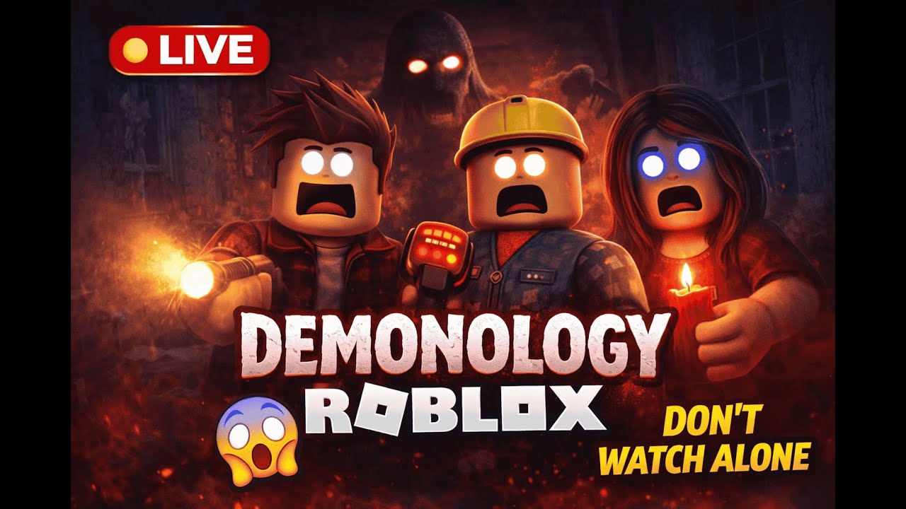 🔴 LIVE Demonology Roblox | SCARIEST Ghost Hunt Ever 😱
