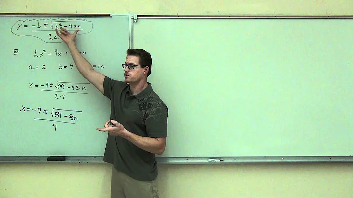 Intermediate Algebra Lecture 11.2 Part 2