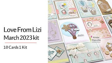 Love From Lizi | March 2023 card kit | 10 cards 1 kit