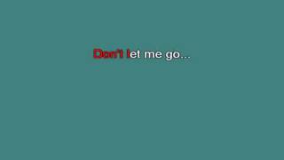 Love don't let me go   Guetta David [karaoke]