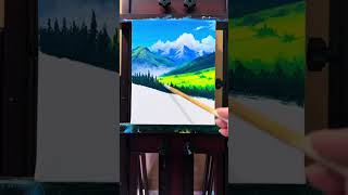 Easy Landscape Painting #howtopaint #painting #acrylicpainting #paintingtutorial #landscapepainting