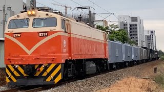 2022 8/2 7502次貨列，沙鹿進站。