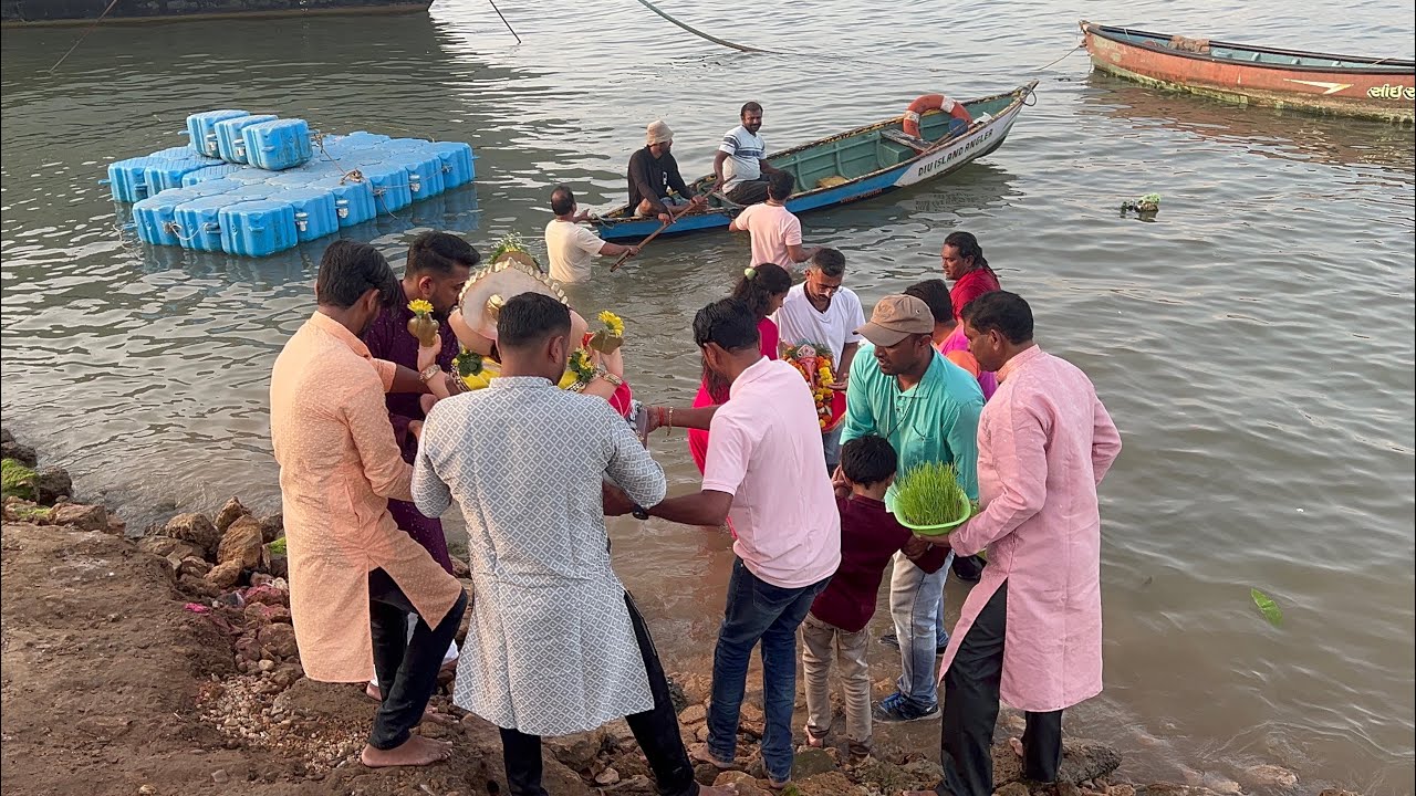દીવ માં ગણપતિ મહોત્સવ / આજે 7 માં દિવસ નુ વિસર્જન. 