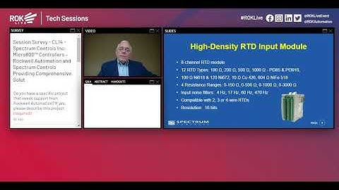 Micro800™ Tech Session ROKLive 2020 - Spectrum Controls