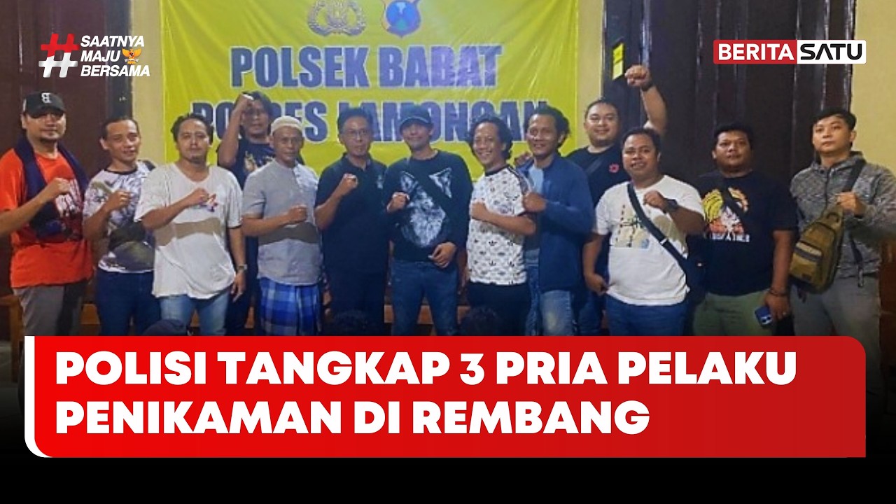 Polisi Tangkap 3 Pria Pelaku Penikaman di Rembang #beritasatu