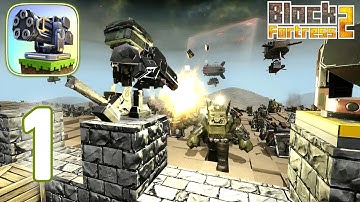 Block Fortress 2 - Gameplay Walkthrough - Part 1 - Tutorial (iOS, Android)