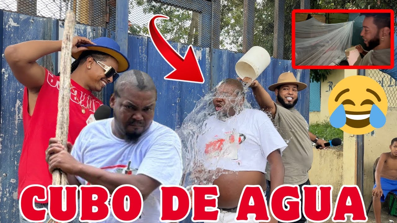 LE TIRAMOS CUBETA DE AGUA ACOSTADO EN SU CAMA