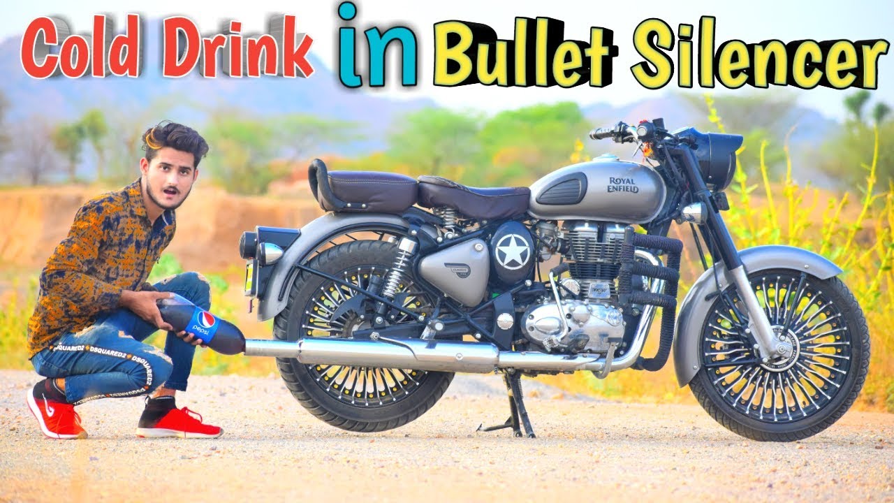 COLD DRINK IN BULLET BIKE SILENCER | TOP EXPERIMENTS BY KP EXPERIMENTS