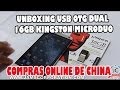 UNBOXING || USB OTG DUAL 16GB KINGSTON MICRODUO || USB PARA TABLET - CELULAR - LAPTOP