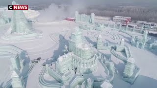 Chine : ville de glace et bain glacé à Harbin