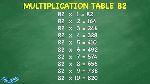 Multiplication Table 82 #shorts
