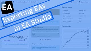 Exporting Expert Advisors In Ea Studio User Guide