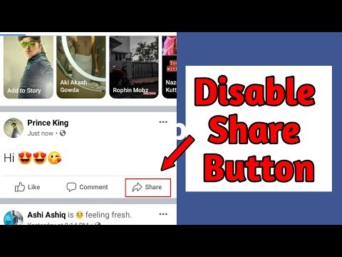 How to Disable Share Button on Facebook | K Editz & Tricks