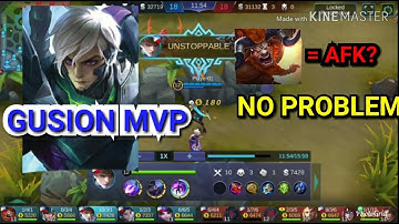 Win in Rank using GUSION (even with 1 AFK)  - Gusion Gameplay