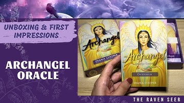 UNBOXING: ARCHANGEL ORACLE CARDS by Diana Cooper - absolutely comforting.