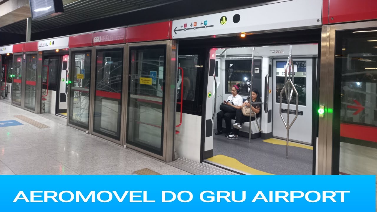 (AeroGru) Viagem no aeromovel entre a estação da CPTM e o terminal 3 