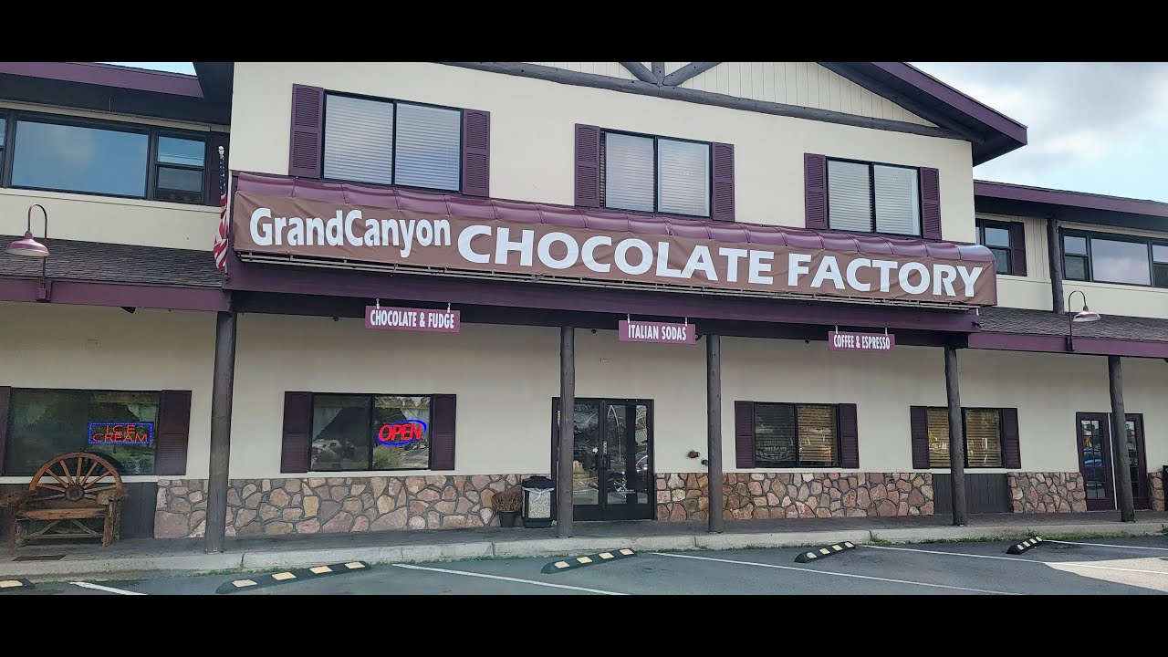 Road Trip With 4 Dogs Day 8 Visited Grand Canyon Chocolate Factory