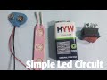 How to connect 9v battery, Led & Switch | Science Project |
