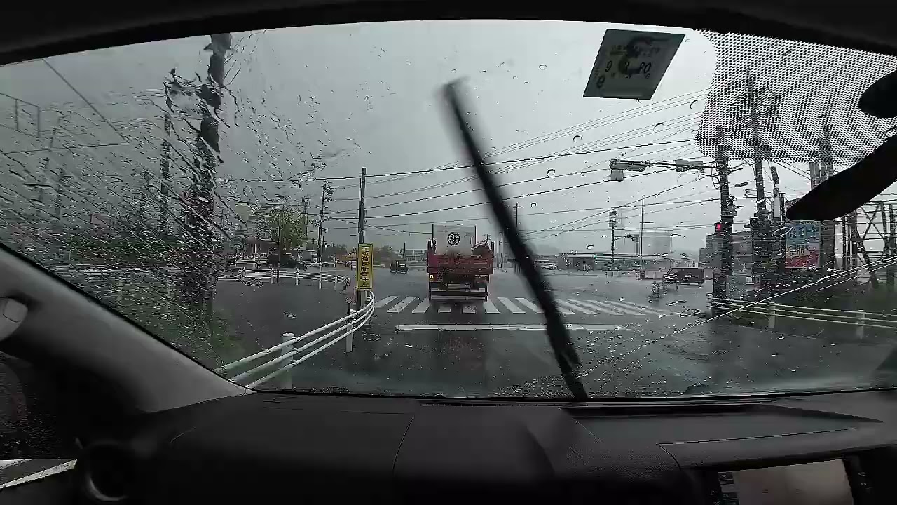 【一瞬だった】2026/4/10 夕方の局地的豪雨
