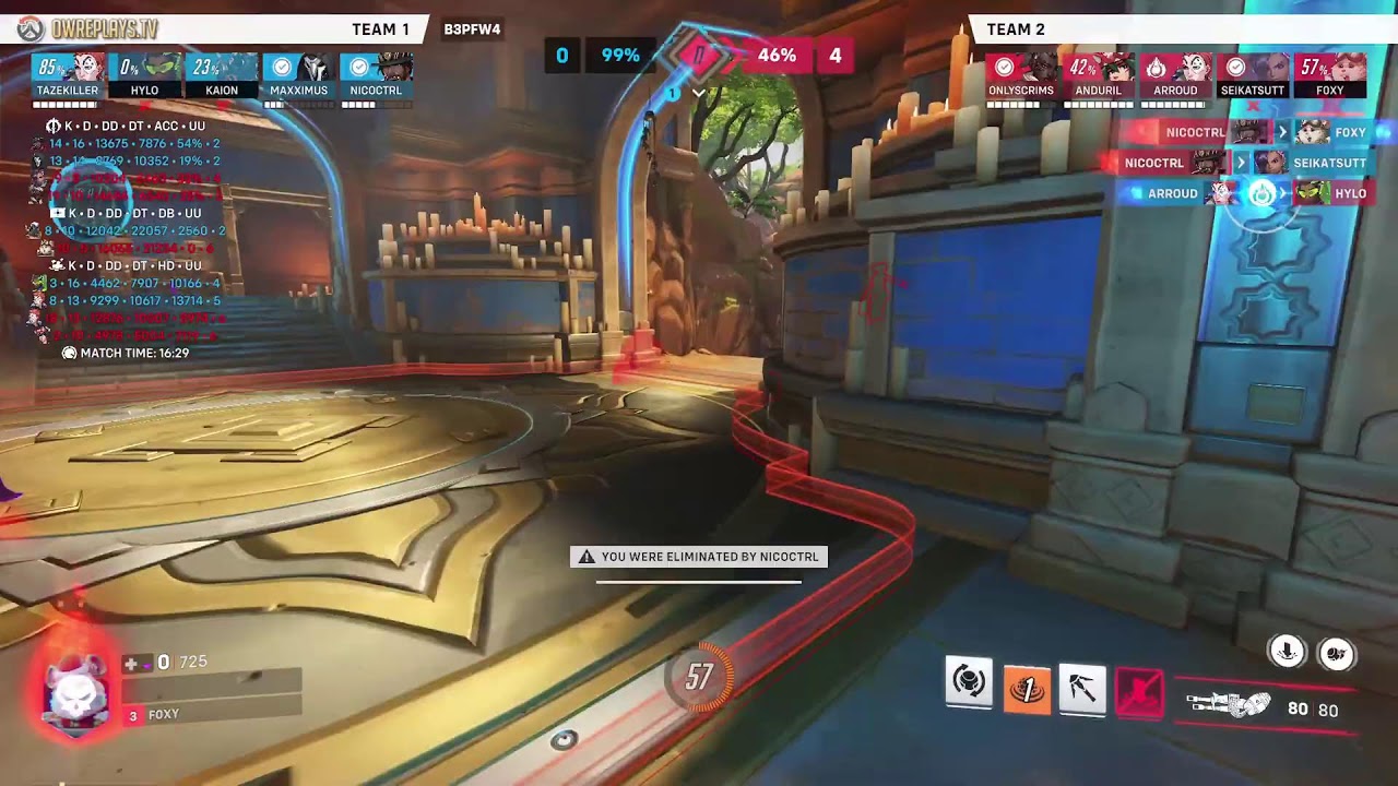 Ball/Sombra Comp Scrim 3k POV tank by FOXY — Overwatch 2 Replay B3PFW4