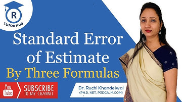 Standard Error of Estimate | Regression Analysis | Dr. Ruchi Khandelwal