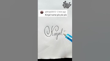 stylish name | Kinjal | Calligraphy signature