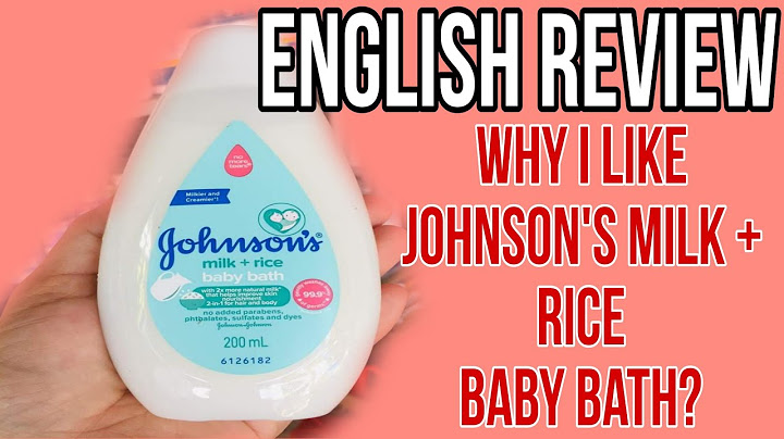 Johnsons baby milk rice review
