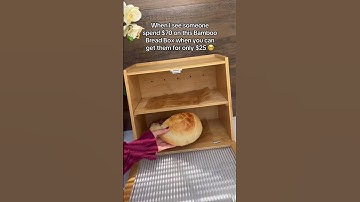 Love this bread box for fresh bread storage #breadbox #freshbread
