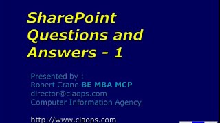 SharePoint 2007 Questions and Answers