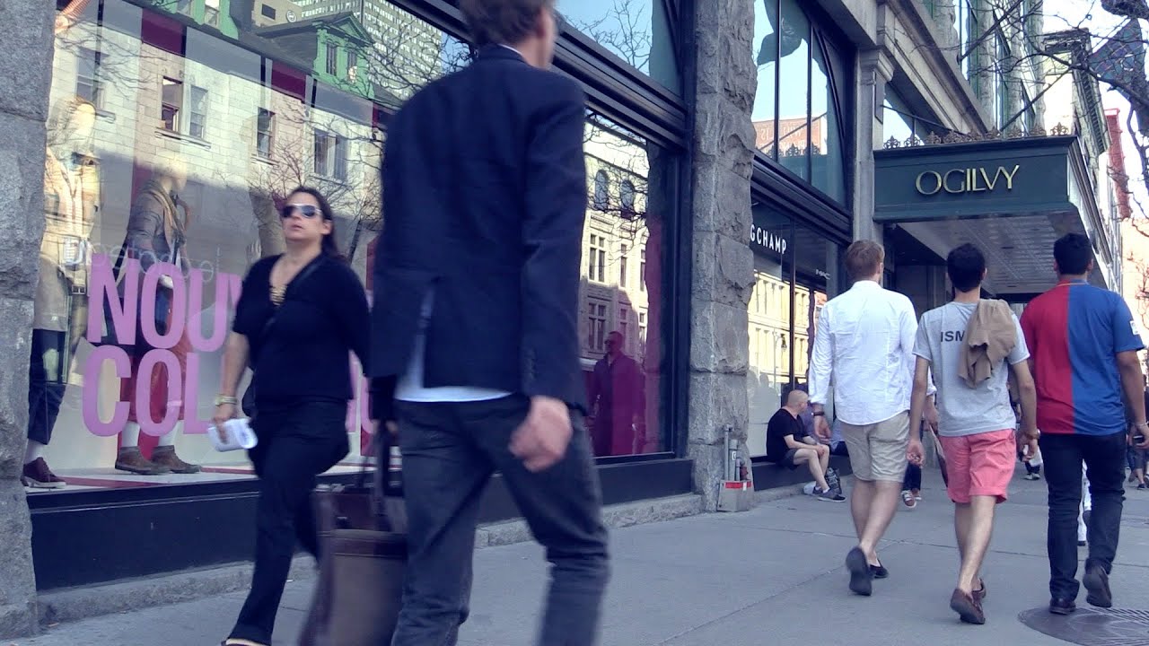 Walking tour of Montreal's Ste Catherine Street - YouTube