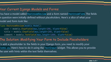 How to Add Placeholder Text to Form Fields in Django