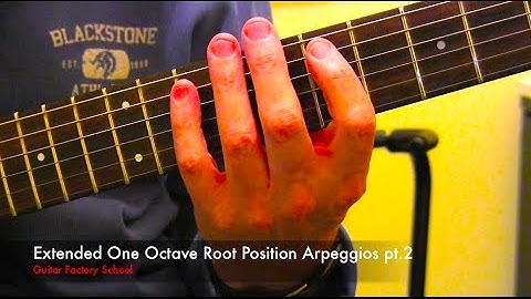 Extended One Octave Root Positon Arpeggios pt. 2