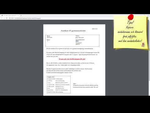 Tips inloggning - Klippa klistra från pdf