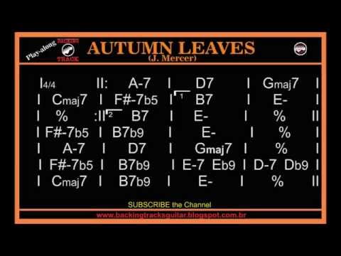 Autumn leaves backing track