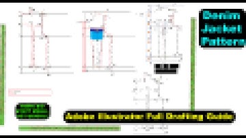 DIY Digital Pattern: Denim Jacket Drafting Using Adobe Illustrator #toptstailoringstudio