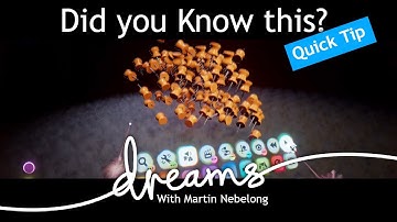Did you know this? - Dreams PS4/5 quick tip about smooth curves and object scattering
