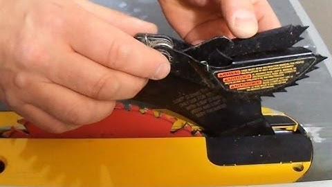 Dewalt DW745: How to Install the Anti-Kickback and Blade Guard Assembly Tips Mryoucandoityourself