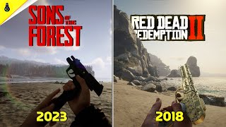 Sons of the Forest vs RDR2 - Details and Physics Comparison