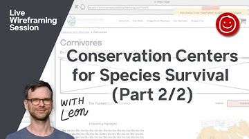 Conservation Centers for Species Survival (Part 2/2) - Live Wireframing with Balsamiq