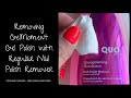 Removing GelMoment gel polish with Acetone based nail polish remover