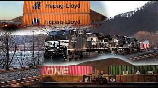 Norfolk Southern Train, Pittsburgh Line, Intermodal load, Duncannon, Pa.