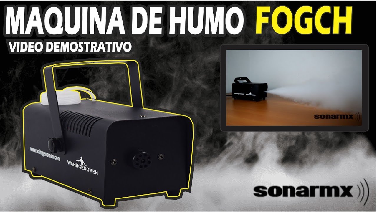 FOGFIREGDE Maquina de humo 1000w alámbrica e inalámbrica con led