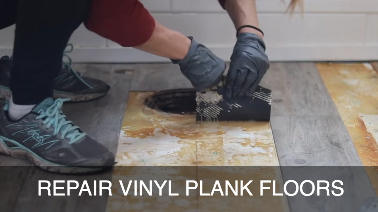 How to Replace Vinyl Plank Flooring Repair Damaged Glue Down LVP