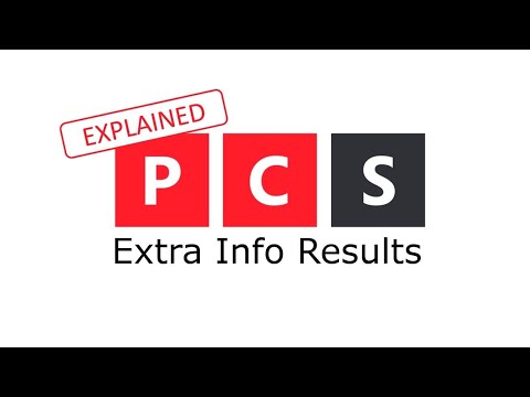 PCS Tutorials - Obtain Extra Information Results