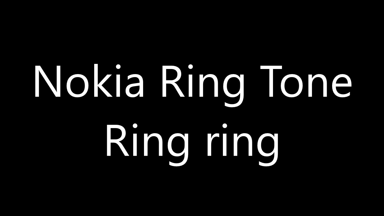Nokia ringtone Ring ring YouTube