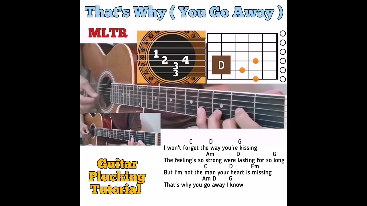 That's Why ( You Go Away) - Michael Learns To Rock guitar chords w/ lyrics & plucking tutorial