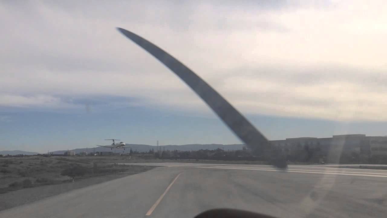 Larry Ellison's Jet Low and Slow Landing at KSQL YouTube