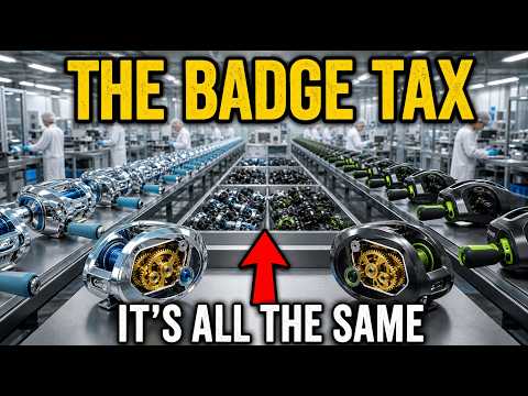 The $300 Bass Pro Reel and the $50 Walmart One Come Off the Same Line (The Logo Tax)