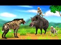 सुवर बन्दर की दोस्ती और लकड़बग्घा Pig Monkey and Hyena Friendship Story Kahani Hindi Kahaniya