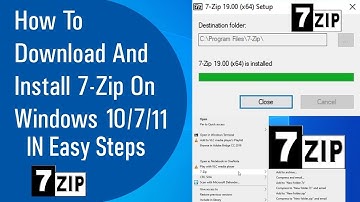 How To Download And Install 7-Zip On Windows 10/11/7 , How to Install 7-Zip on Windows 11